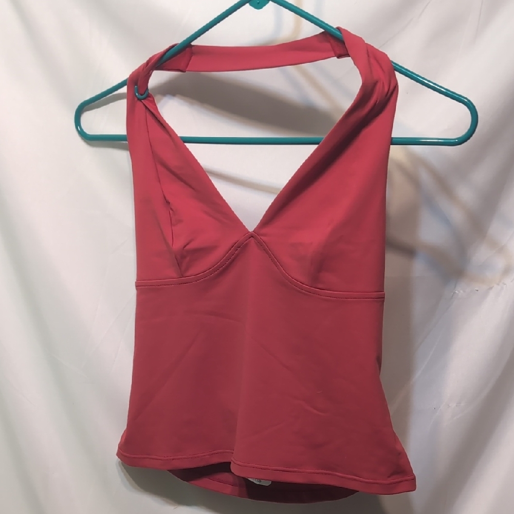 Free People Intimately Still Here Red Halter Top Size SP New With Tags